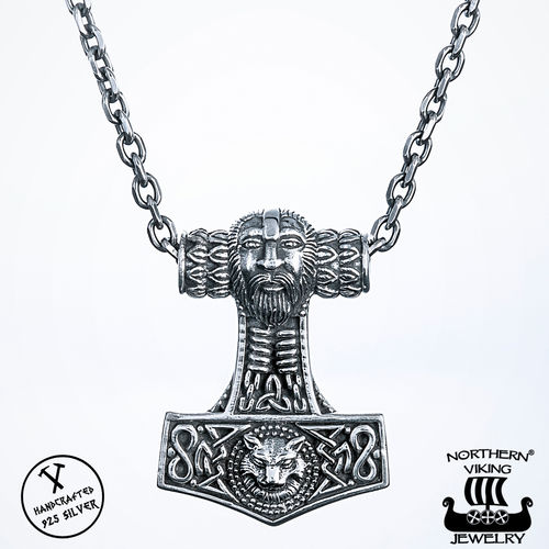 Northern Viking Jewelry® 925-Hopea Odin Fox Thorin Vasara