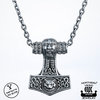 Northern Viking Jewelry® 925-Silver Odin Fox Thor's Hammer