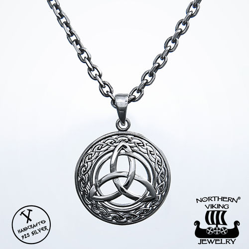 Northern Viking Jewelry® 925-Silver Triquetra Pendant