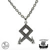 Northern Viking Jewelry® 925-Silver Othala Rune Pendant