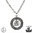 Northern Viking Jewelry® 925-Hopeariipus "Valknut Riimukiekko"