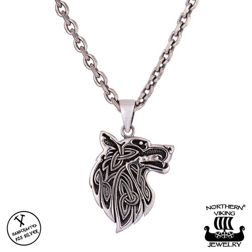Northern Viking Jewelry® 925-Silver "Fenrir Wolf"