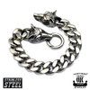 Northern Viking Jewelry®-Bracelet "Steel Chain Wolf Head"