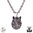 Northern Viking Jewelry® 925-Silver "Fenrir Wolf Head Pendant"