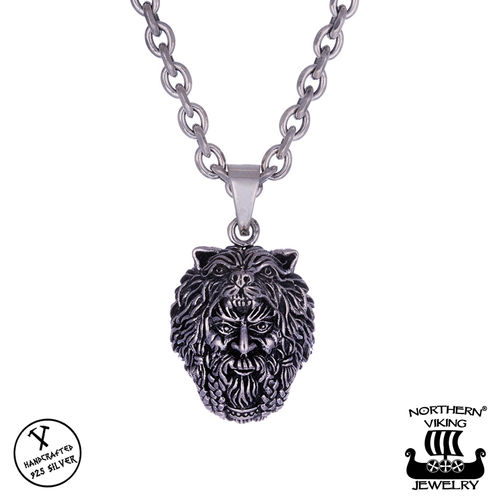 Northern Viking Jewelry® 925-Silver "Berserker Pendant"