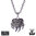 Northern Viking Jewelry® Necklace "6 mm Anchor Chain + Bear Paw