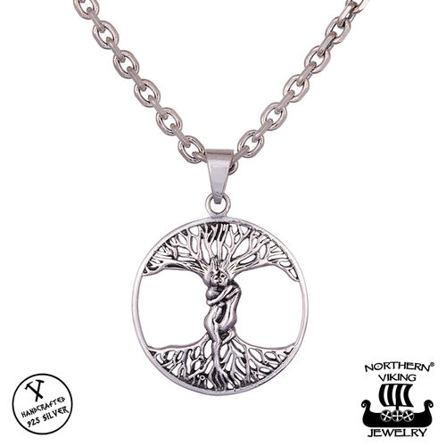 Northern Viking Jewelry® 925-Silver Pendant Tree Of Life Lovers